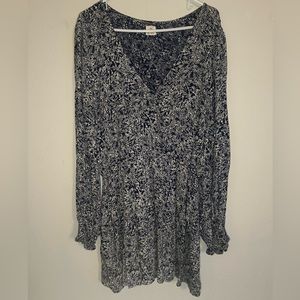 O’Neill long sleeve flowy mini dress